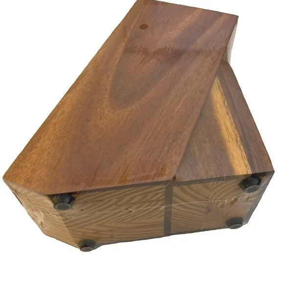 FAMCÜTE Block Wooden Holder for 4 Piece Kitchen Knife Set - New & Sealed